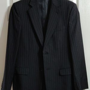 Express black pinstripe suit